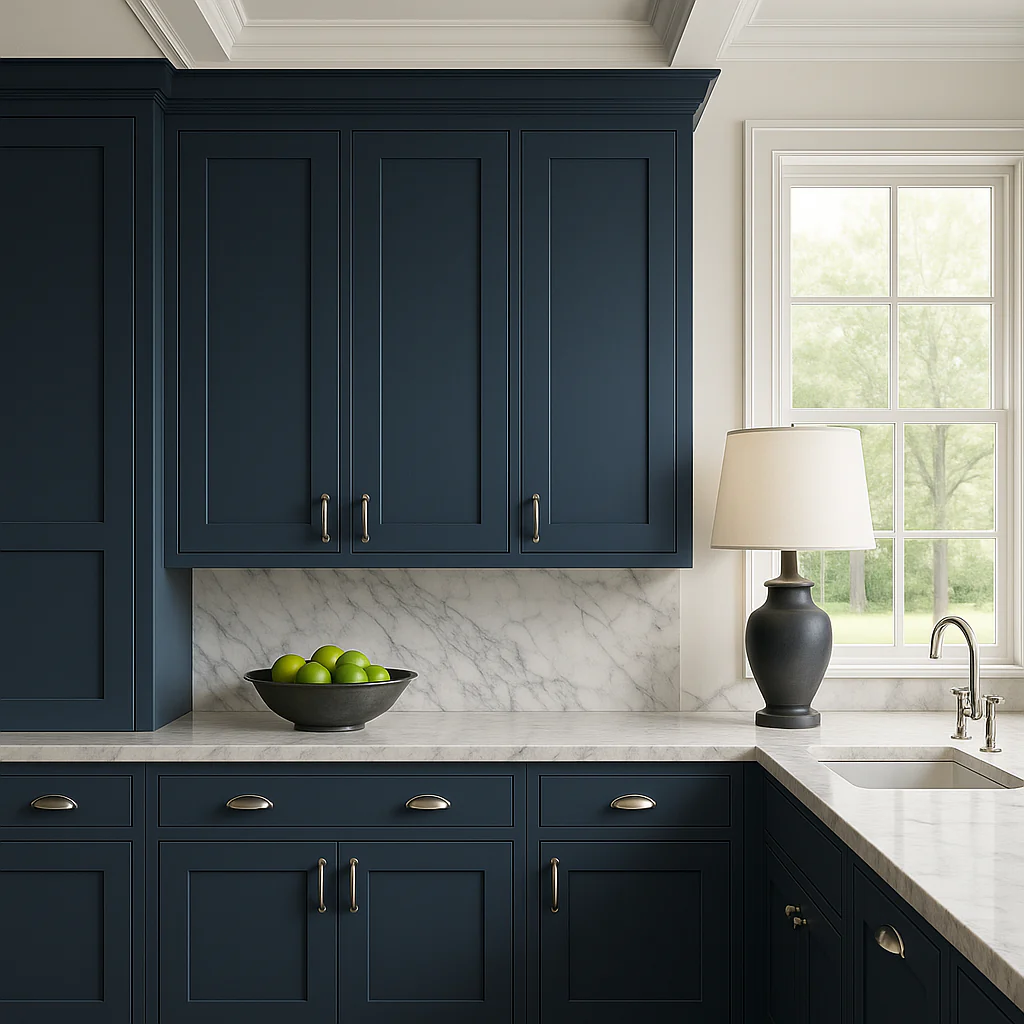 MILL'S PRIDE Valencia Blue Wall Kitchen Cabinet - 12" W x 12" D x 42" H - Image 3