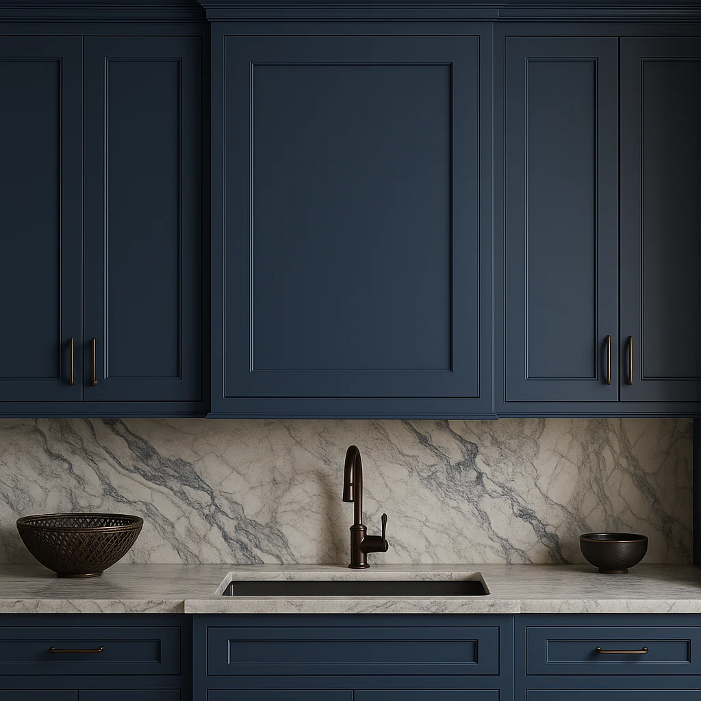 MILL'S PRIDE Valencia Blue Wall Kitchen Cabinet - 15" W x 12" D x 30" H - Image 4