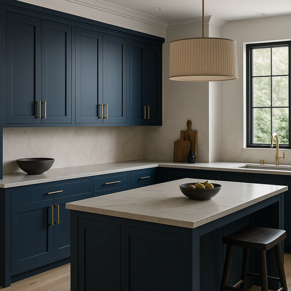 MILL'S PRIDE Valencia Blue Wall Kitchen Cabinet - 24" W x 12" D x 36" H - Image 2