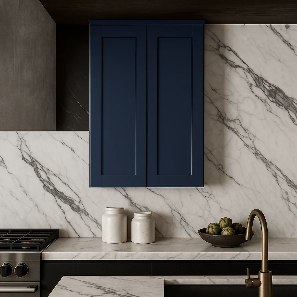 MILL'S PRIDE Valencia Blue Wall Kitchen Cabinet - Ready to Assemble - Image 2