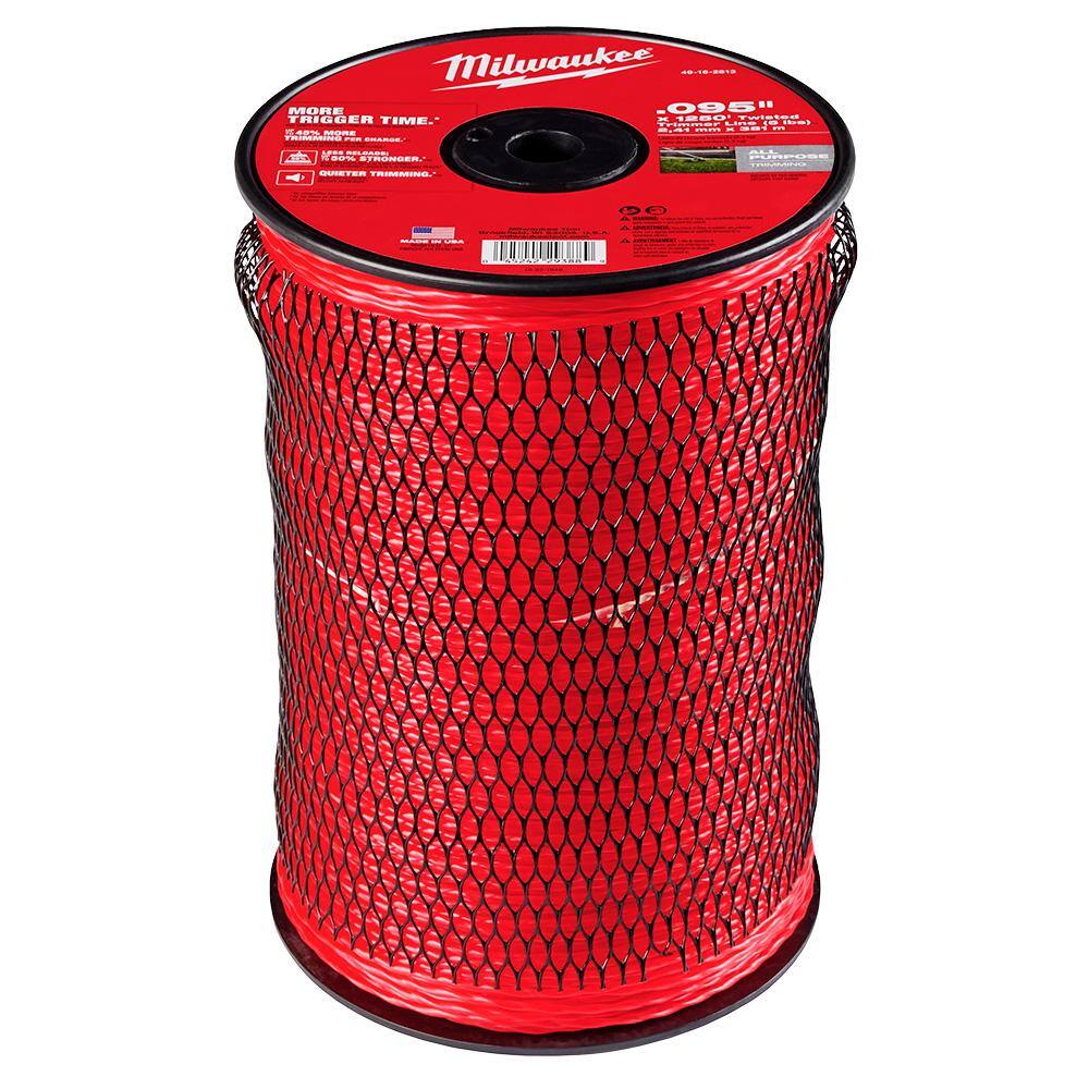 Milwaukee 0.095 in. x 1250 ft. Twisted Trimmer Line Spool - Image 8