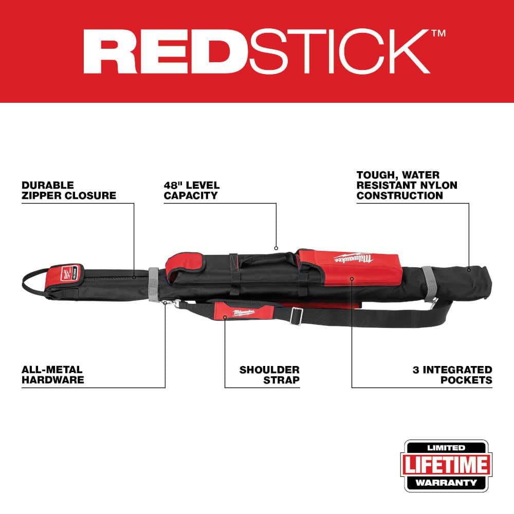 Milwaukee 10 in./24 in./48 in. REDSTICK Box and Torpedo Level Set - Image 5