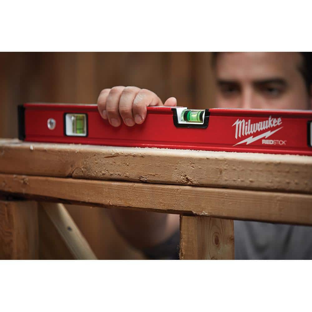 Milwaukee 10 in./24 in./48 in. REDSTICK Box and Torpedo Level Set - Image 6