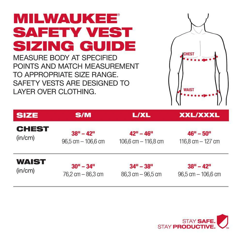 Milwaukee 2X-Large/3X-Large Orange Class 2 High-Visibility Safety Vest with 10 Pockets (12-Pack) - Image 4