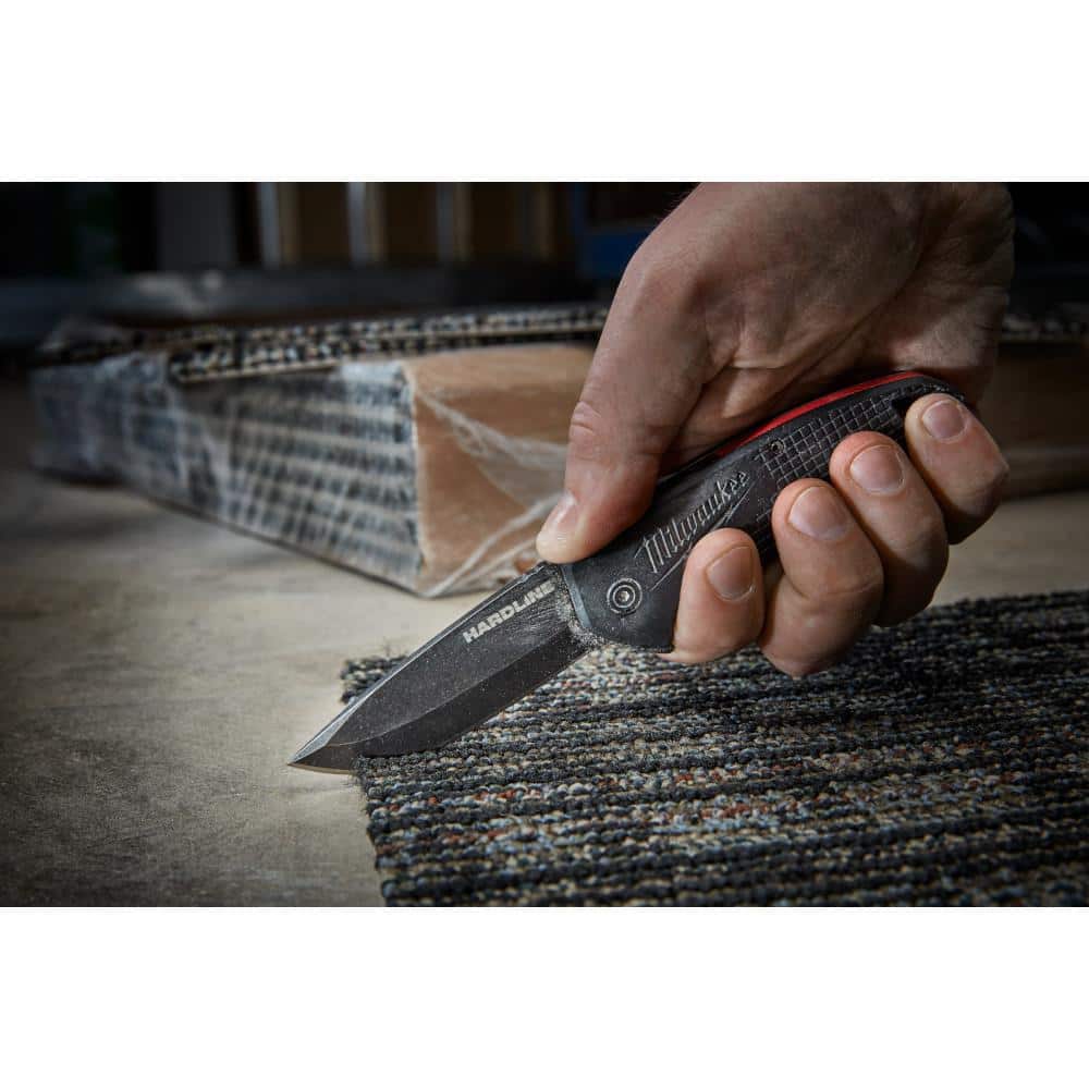 Milwaukee 3 in. Hardline D2 Steel Smooth Blade Pocket Folding Knife, 48-22-1994 - Image 4