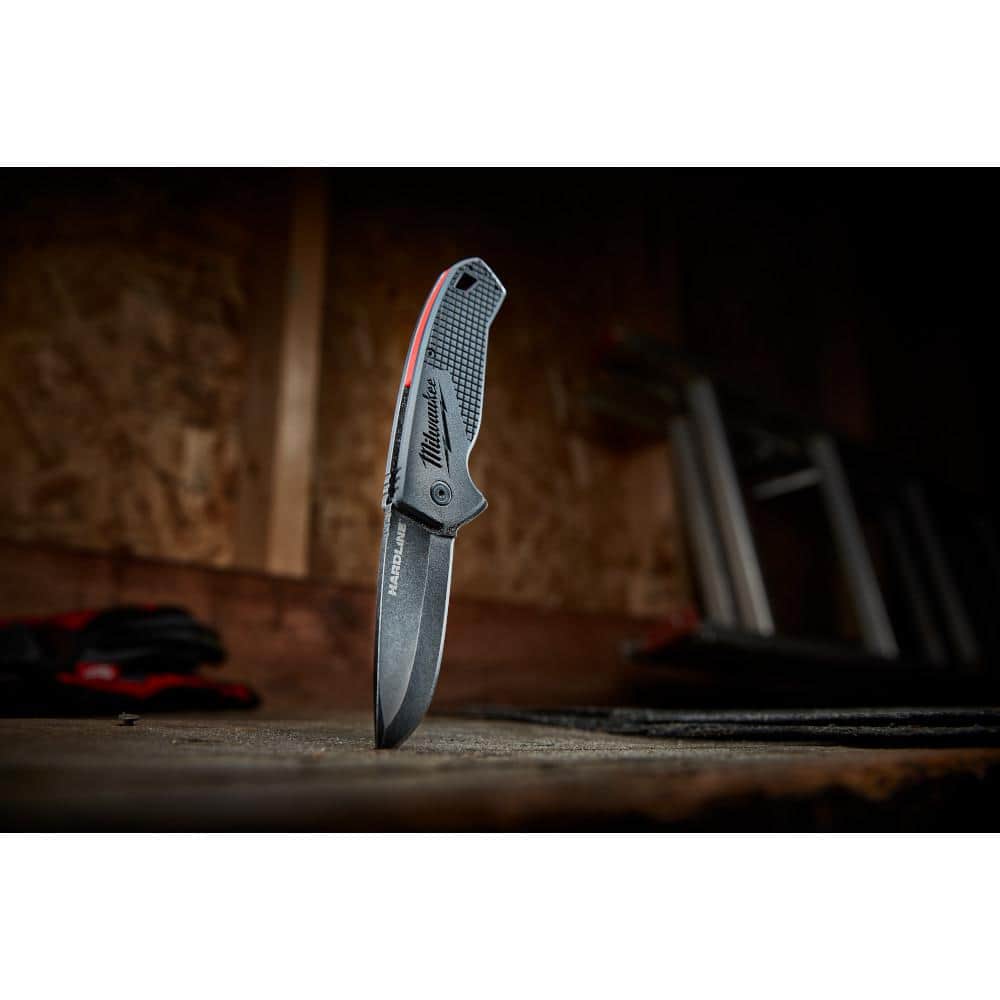 Milwaukee 3 in. Hardline D2 Steel Smooth Blade Pocket Folding Knife, 48-22-1994 - Image 5