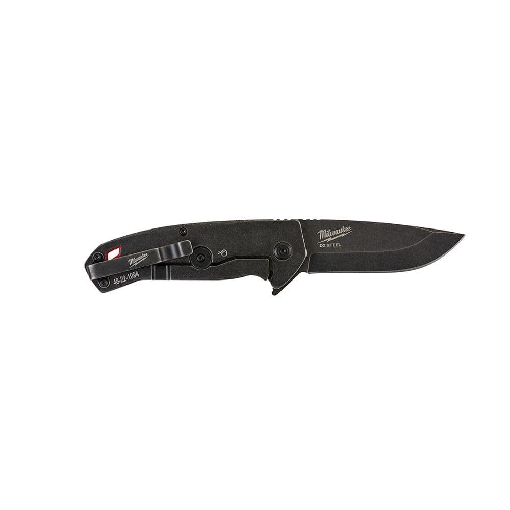 Milwaukee 3 in. Hardline D2 Steel Smooth Blade Pocket Folding Knife, 48-22-1994 - Image 7