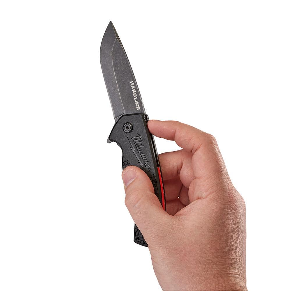 Milwaukee 3 in. Hardline D2 Steel Smooth Blade Pocket Folding Knife, 48-22-1994 - Image 8