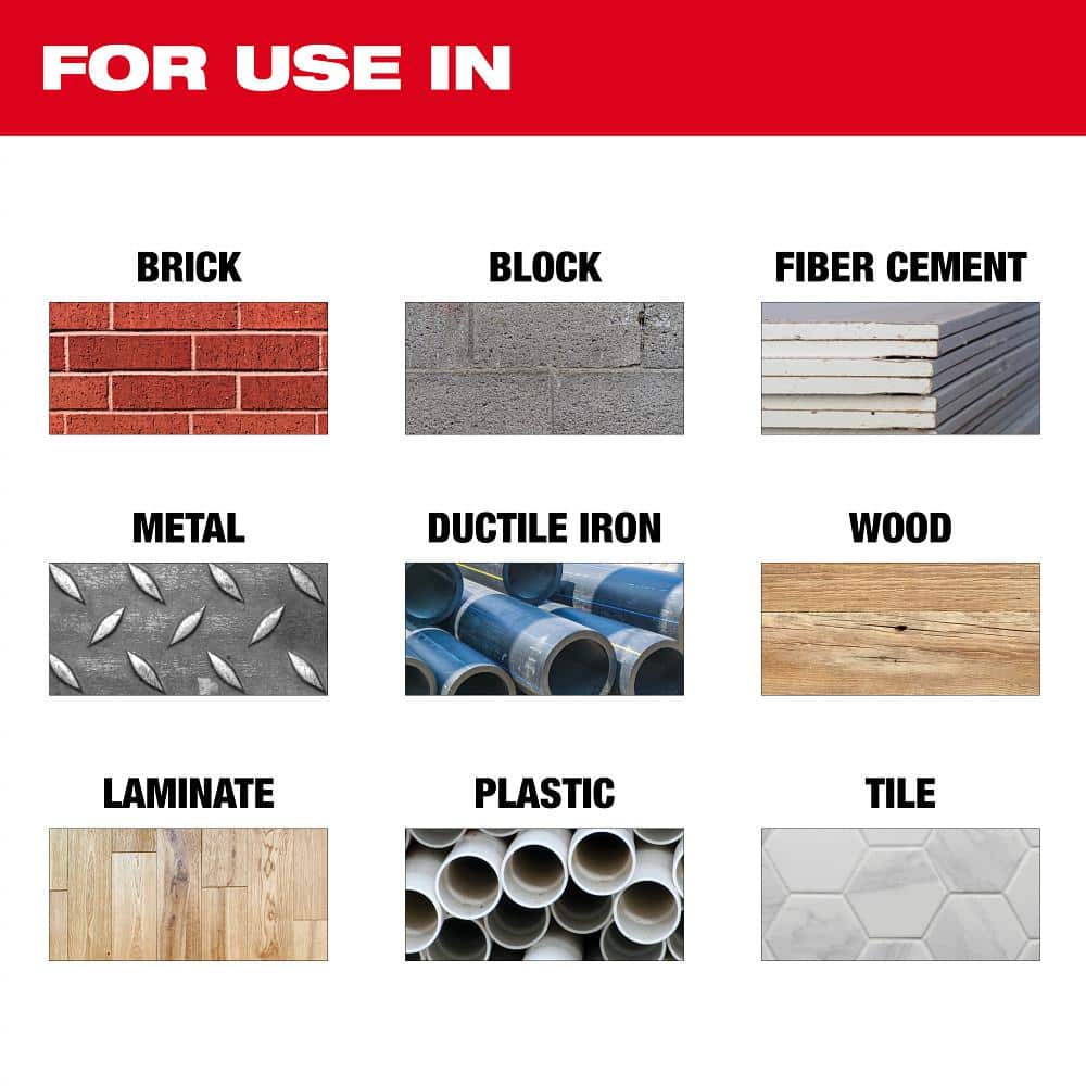Milwaukee 4.5 in. Multi‑Material Diamond Blade, Vacuum Brazed, Segmented Rim, 7/8"–20mm–5/8" Arbor - Image 2
