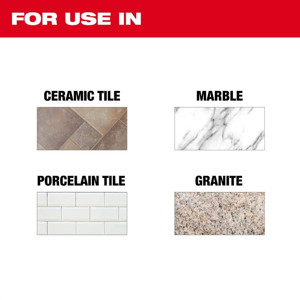 Milwaukee 4 in. Continuous Tile Diamond Blade – 7/8"/20mm/5/8" Arbor, 15,000 RPM - Image 2