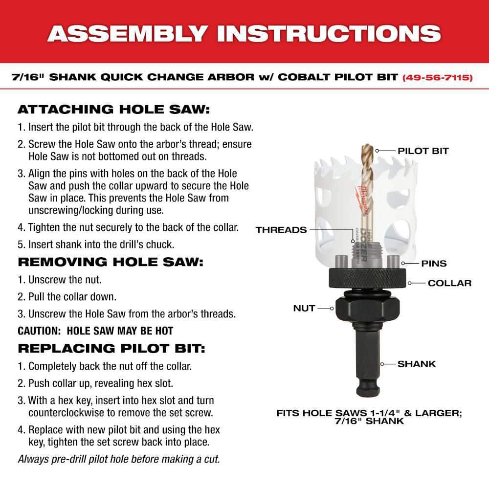 Milwaukee 6 in. HOLE DOZER Bi‑Metal Hole Saw, 6" Diameter - Image 5
