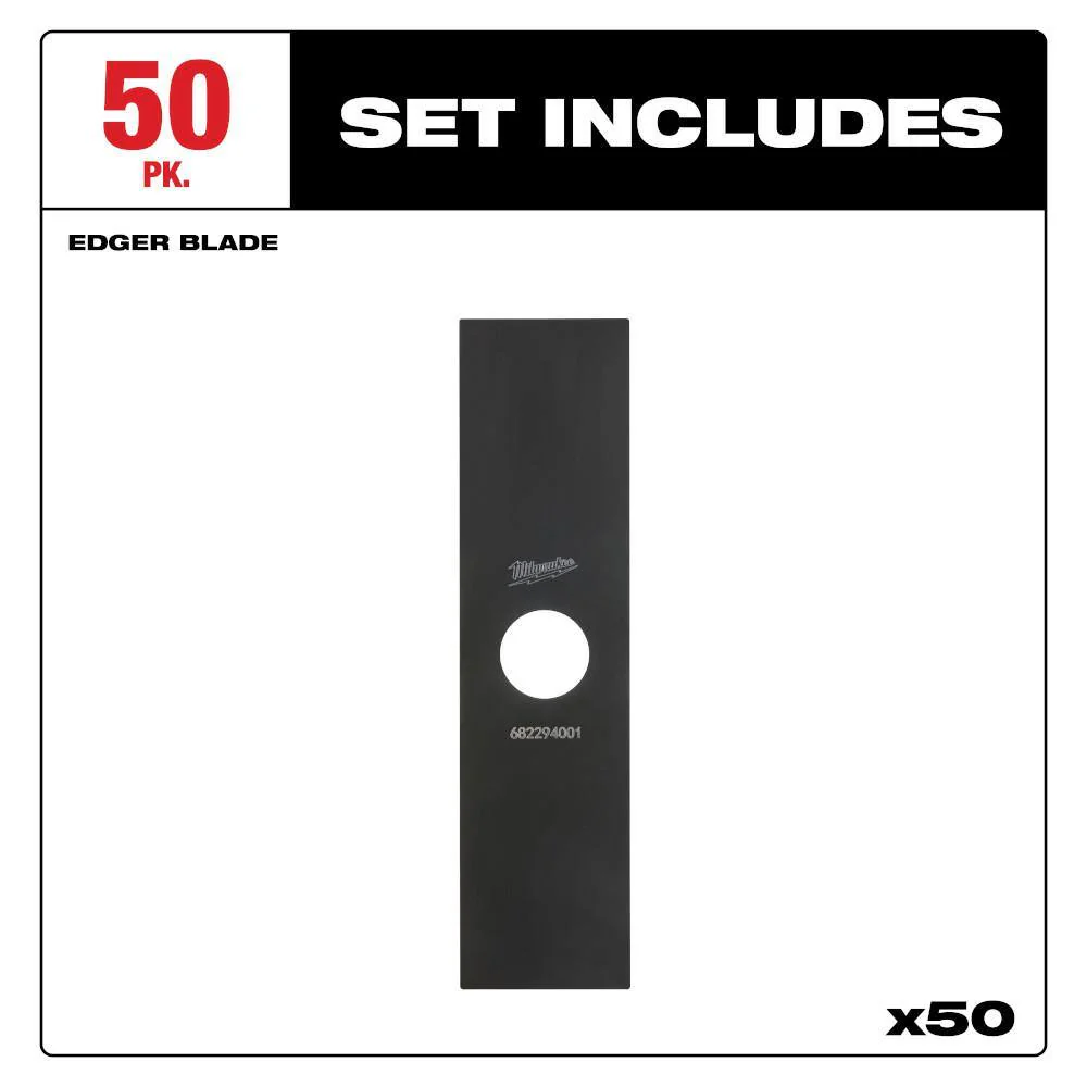 Milwaukee 8 in. Replacement Edger Blade (50-Pack) - Image 3