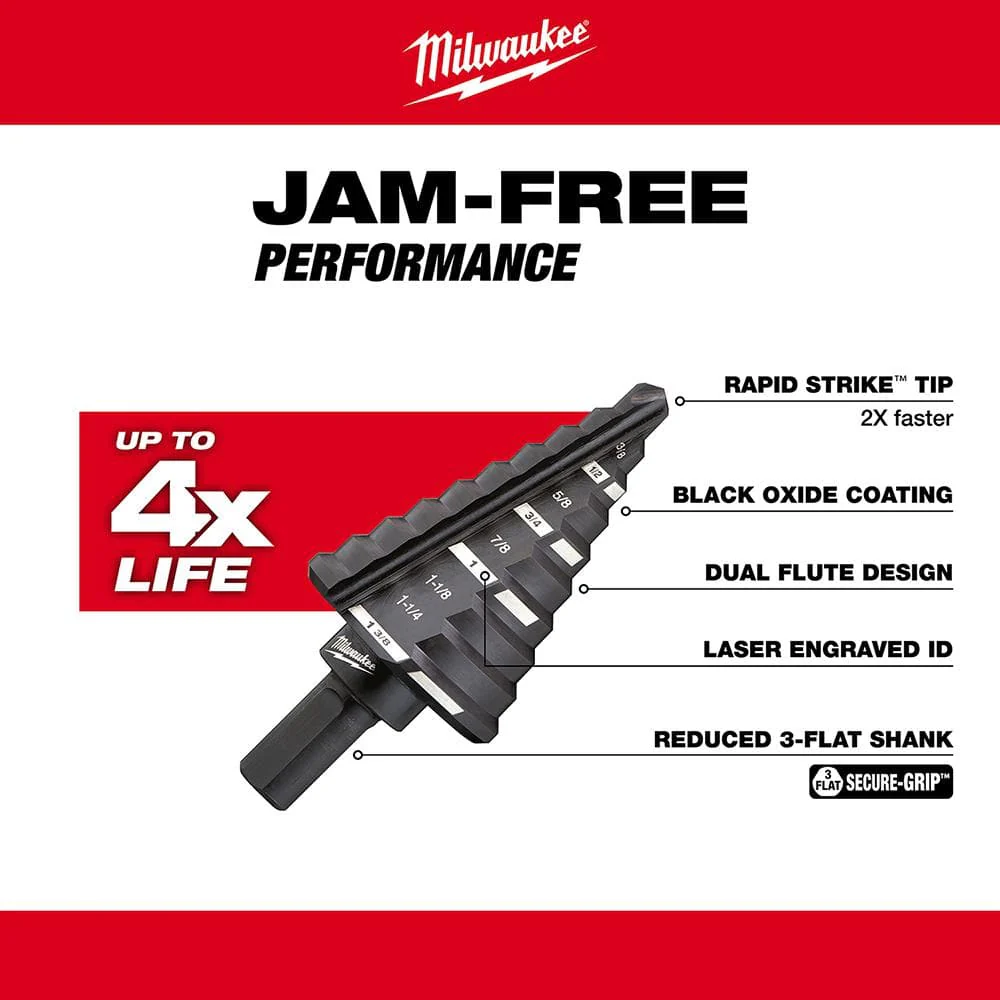 Milwaukee Black Oxide Twist Drill Bit Set, 27-Piece (Model 48-89-9224/48-89-2801) - Image 5