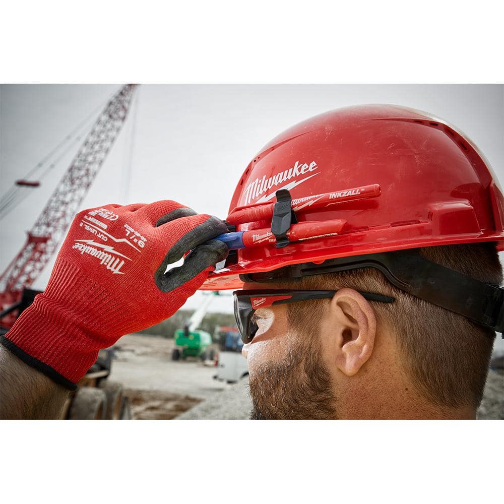 Milwaukee BOLT White Type 1 Class C Front Brim Vented Hard Hat with 4-Point Ratcheting Suspension and 600-Lumen Rechargeable Headlamp - Image 8
