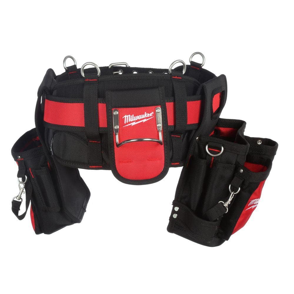 Milwaukee Electricians Adjustable Work Waist Tool Belt and X-Large Padded Rig, 29 Pockets, 1680D Nylon - Image 5