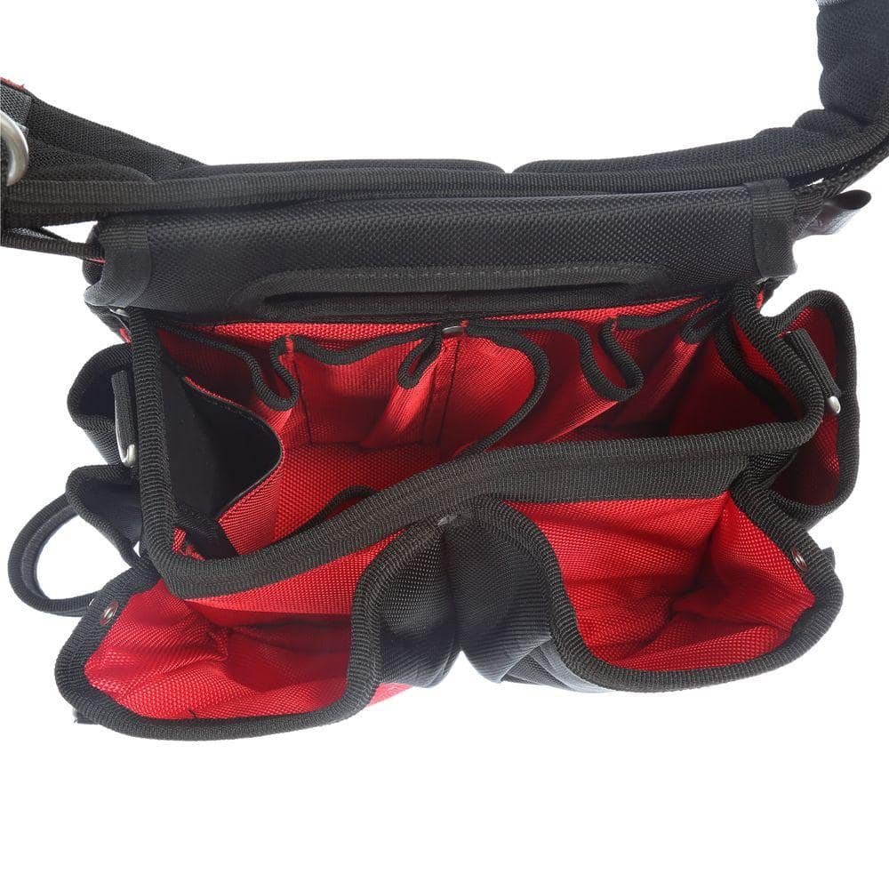 Milwaukee Electricians Adjustable Work Waist Tool Belt and X-Large Padded Rig, 29 Pockets, 1680D Nylon - Image 7