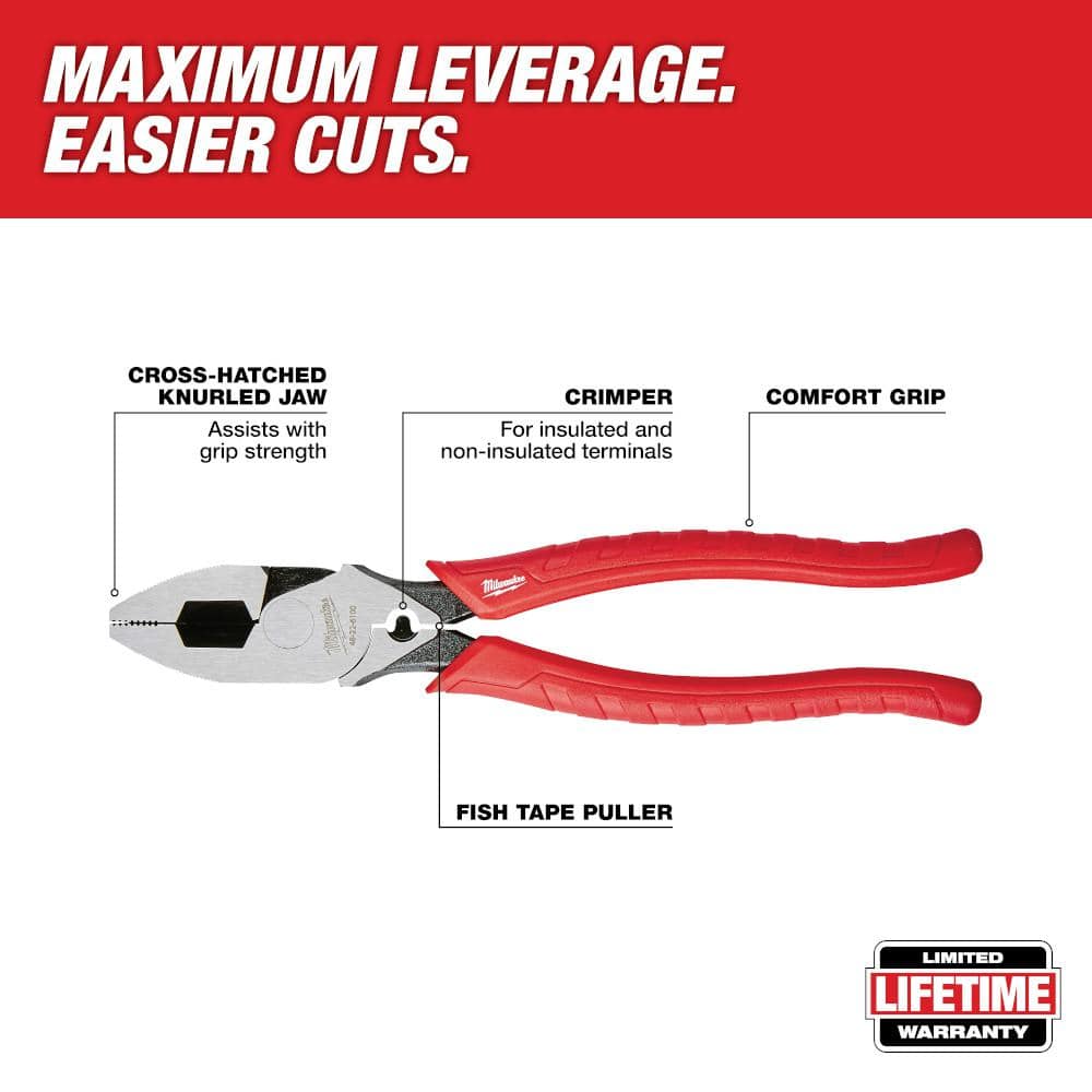 Milwaukee Electrician's Screwdriver, Lineman's Plier & Wire Stripper Hand Tool Kit (3-Piece) - Image 3