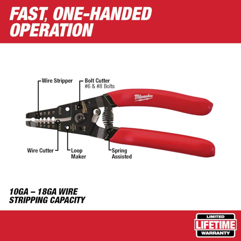 Milwaukee Electrician's Screwdriver, Lineman's Plier & Wire Stripper Hand Tool Kit (3-Piece) - Image 4