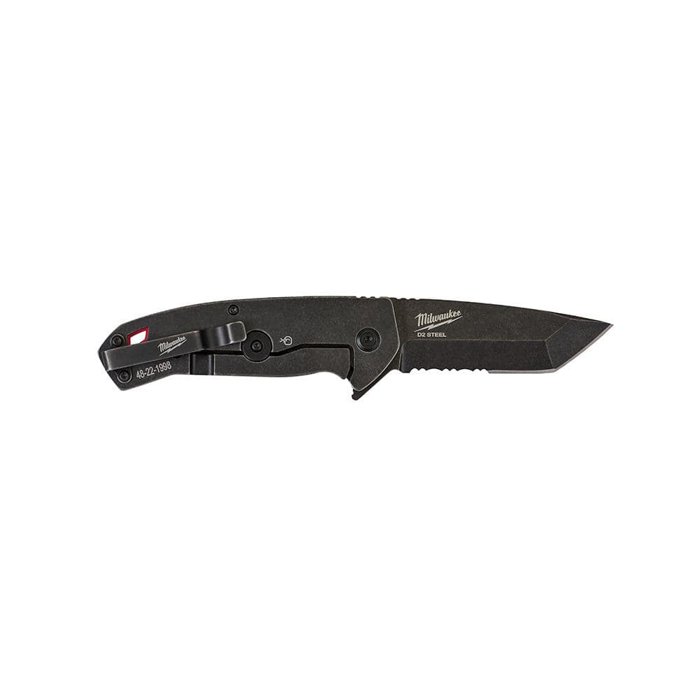 Milwaukee Hardline D2 Steel Folding Knives, 3 in. Serrated Tanto + 3.5 in. Smooth Drop Point (Model 48-22-1998 & 48-22-1999) - Image 5