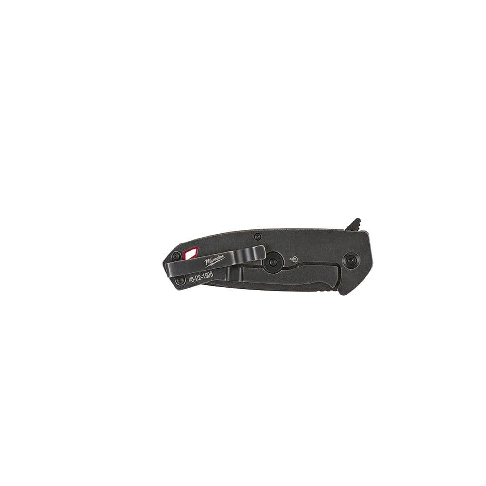 Milwaukee Hardline D2 Steel Folding Knives, 3 in. Serrated Tanto + 3.5 in. Smooth Drop Point (Model 48-22-1998 & 48-22-1999) - Image 6