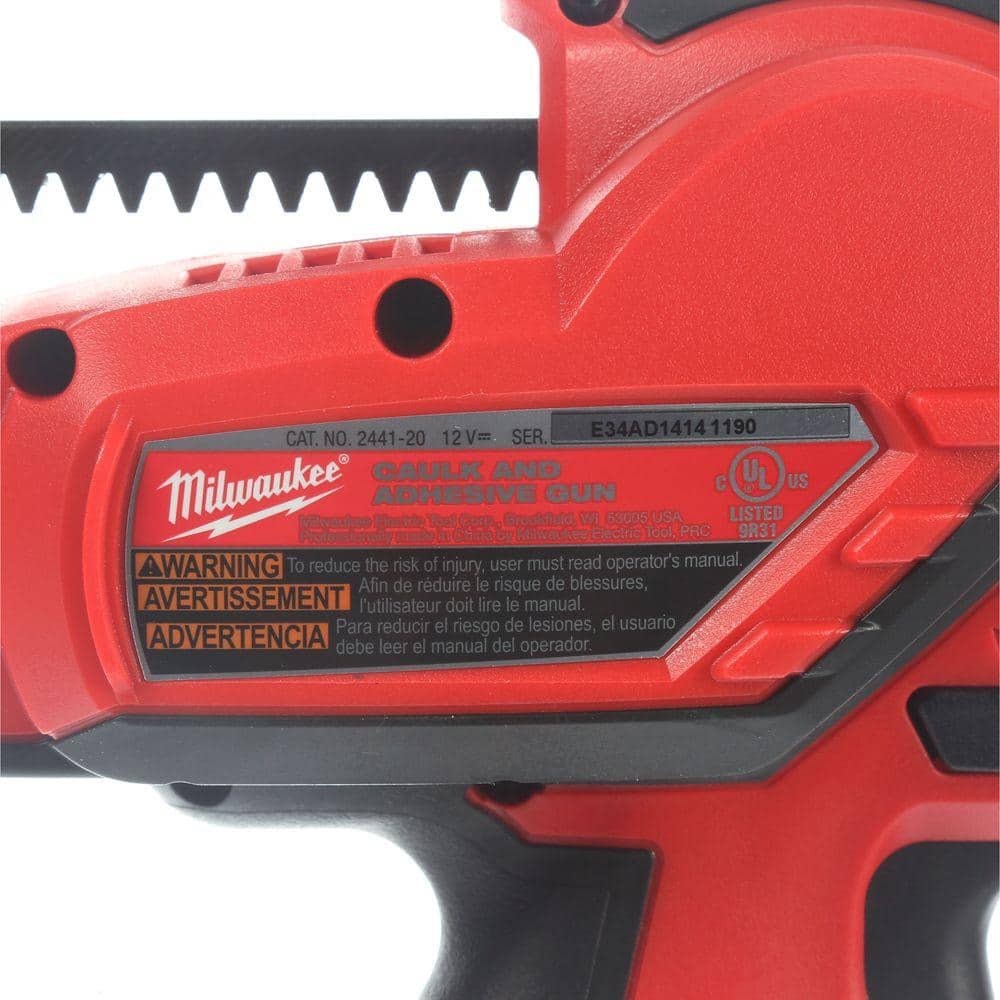 Milwaukee M12 12-Volt Lithium-Ion Cordless 4.0Ah Starter Kit with 10 oz. Adhesive & Caulk Gun - Image 8