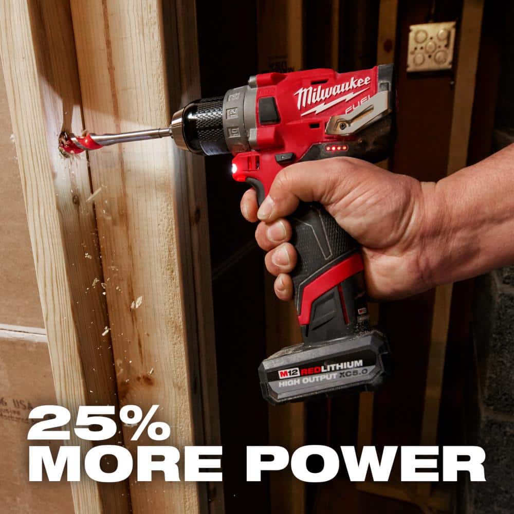 Milwaukee M12 12-Volt Lithium-Ion Cordless Rivet Tool with M12 CP High Output 2.5 Ah Battery Pack - Image 8
