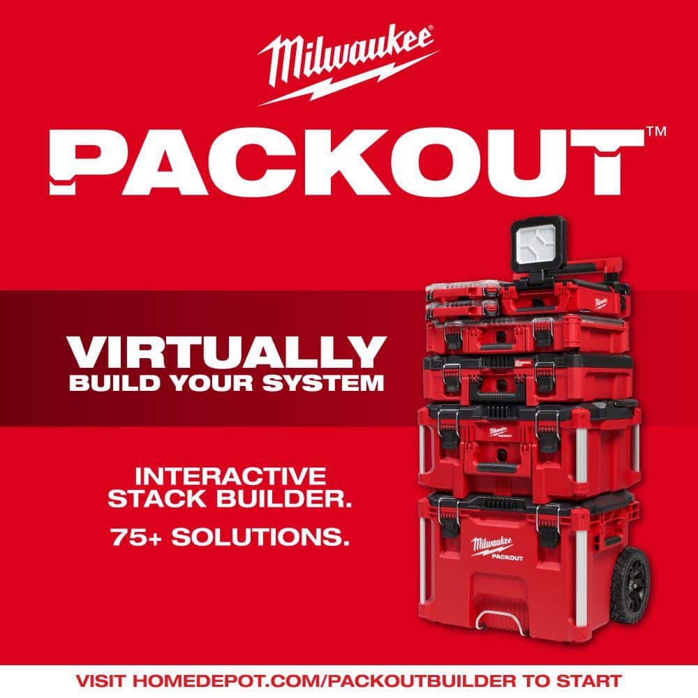 Milwaukee M12 12V Cordless PACKOUT Flood Light w/ USB Charging, 1,400 Lumens (Tool-Only) - Image 7