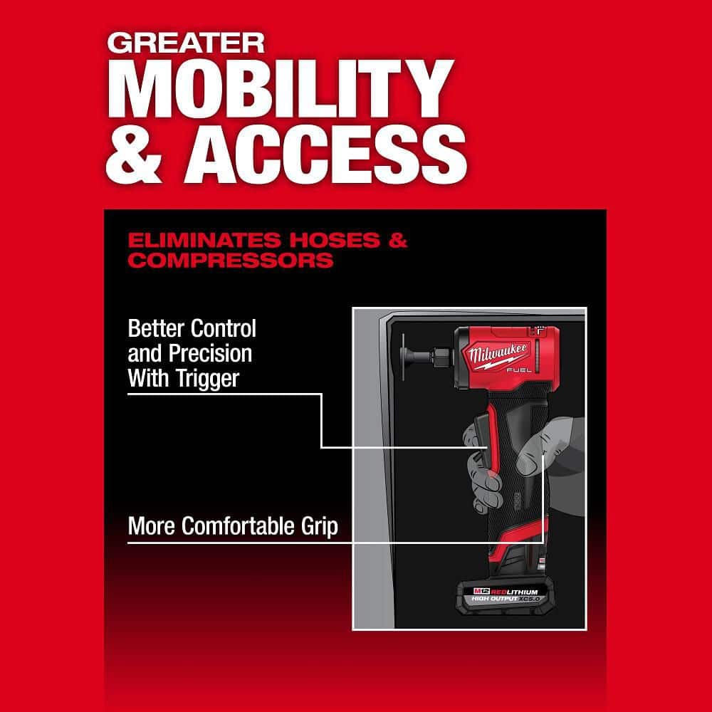Milwaukee M12 FUEL 12V Brushless Cordless 1/4 in. Right Angle Die Grinder (Tool-Only) - Image 5