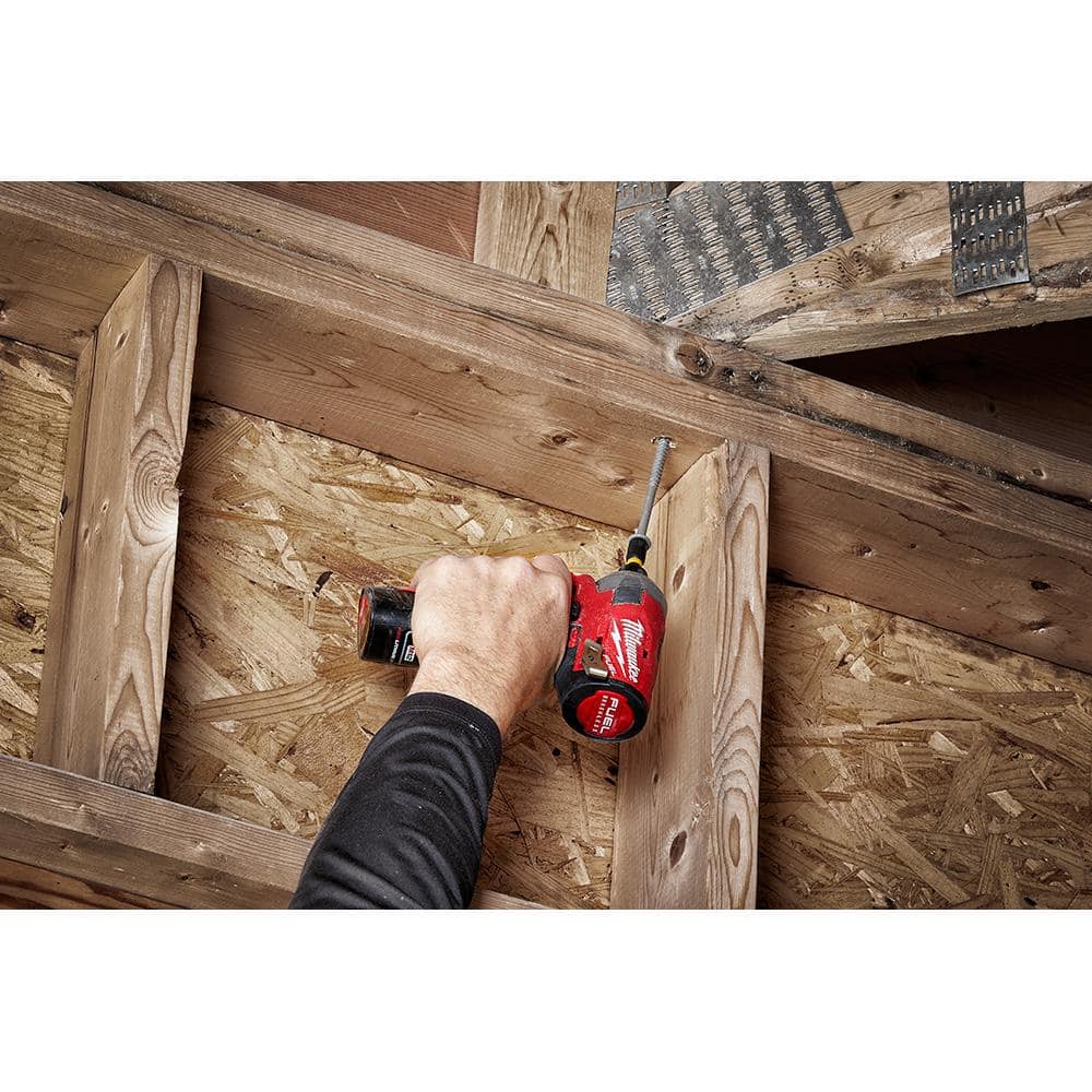 Milwaukee M12 FUEL SURGE 12V Brushless Cordless 1/4 in. Hex Impact Driver Compact Kit with M12 Right Angle Drill - Image 8