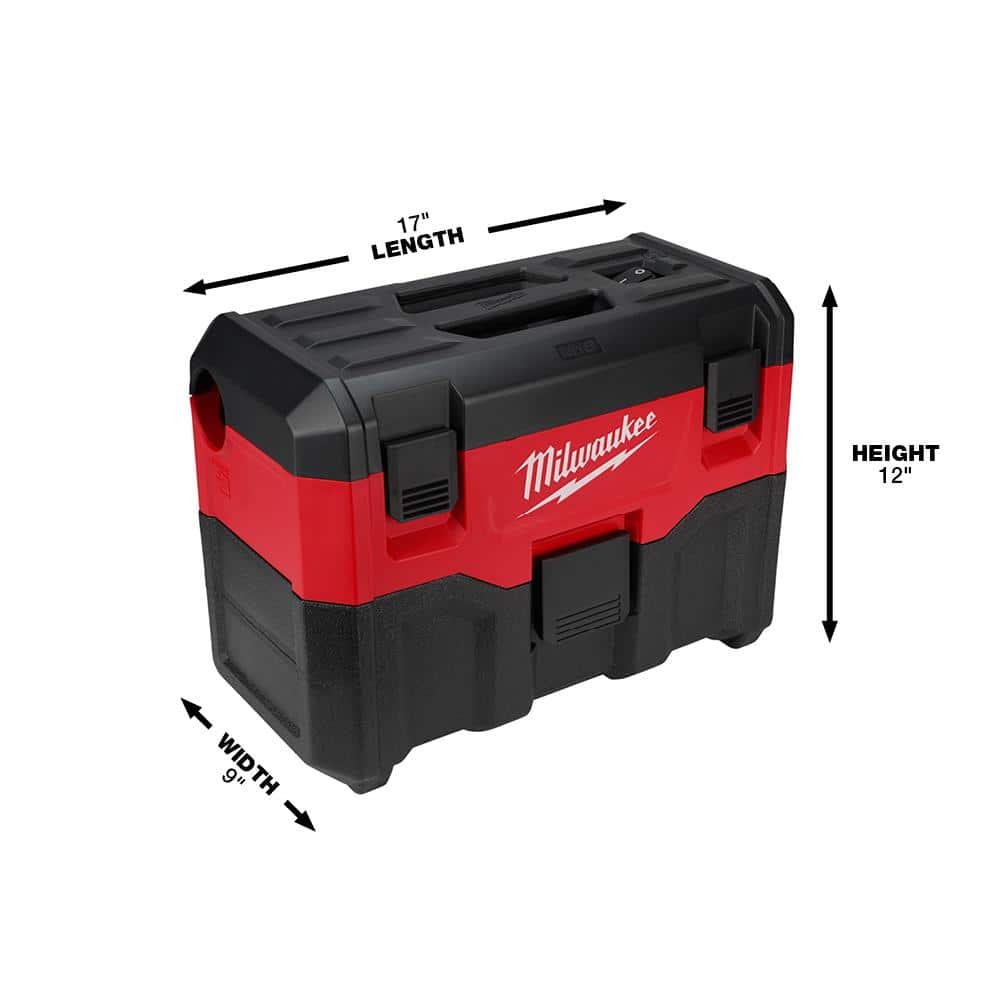Milwaukee M18 18-Volt 2 Gal. Lithium-Ion Cordless Wet/Dry Vacuum Kit with (2) M18 5.0 Ah Batteries - Image 6