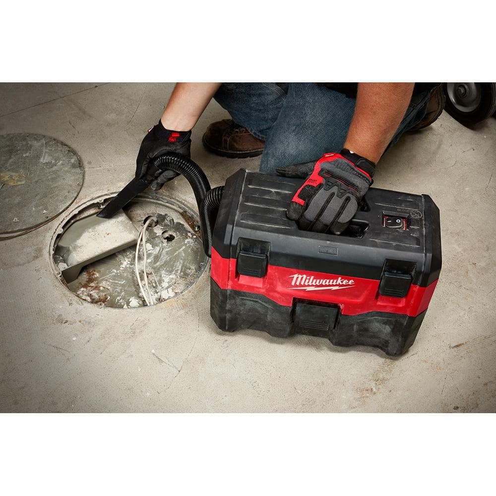Milwaukee M18 18-Volt 2 Gal. Lithium-Ion Cordless Wet/Dry Vacuum with AIR-TIP 1-1/4 in.–2-1/2 in. Flexible Crevice Tool - Image 8