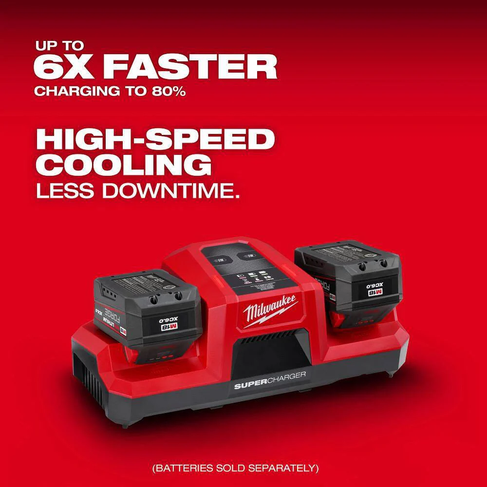 Milwaukee M18 18V Dual Bay Simultaneous Super Charger with 4-Point Mounting - Image 2