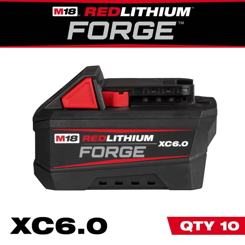 Milwaukee M18 18V Lithium-Ion REDLITHIUM FORGE XC6.0 Battery Pack (6-Pack)