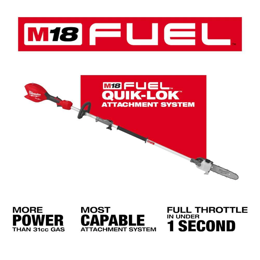 Milwaukee M18 FUEL 10" Brushless Cordless Pole Saw with QUIK-LOK Attachment Capability, Tool-Only - Image 5