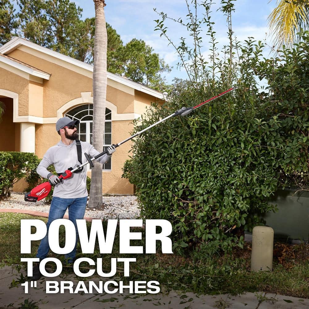 Milwaukee M18 FUEL 18V 24 in. Brushless Cordless Extended Pole Articulating Hedge Trimmer (Tool-Only) – 3035-20 - Image 6