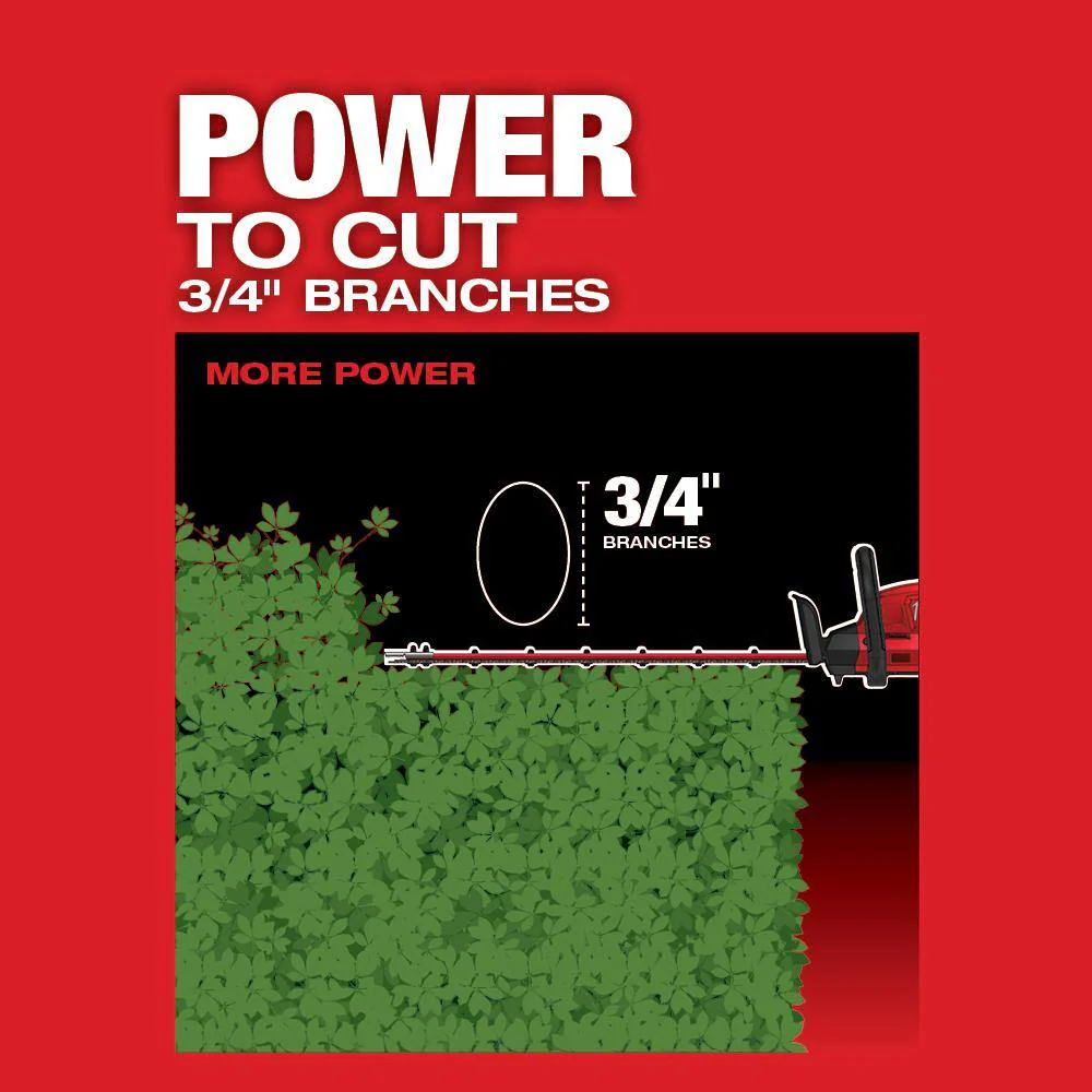 Milwaukee M18 FUEL 18V 24 in. Brushless Cordless Hedge Trimmer Kit with 8.0 Ah Battery and Charger - Image 6