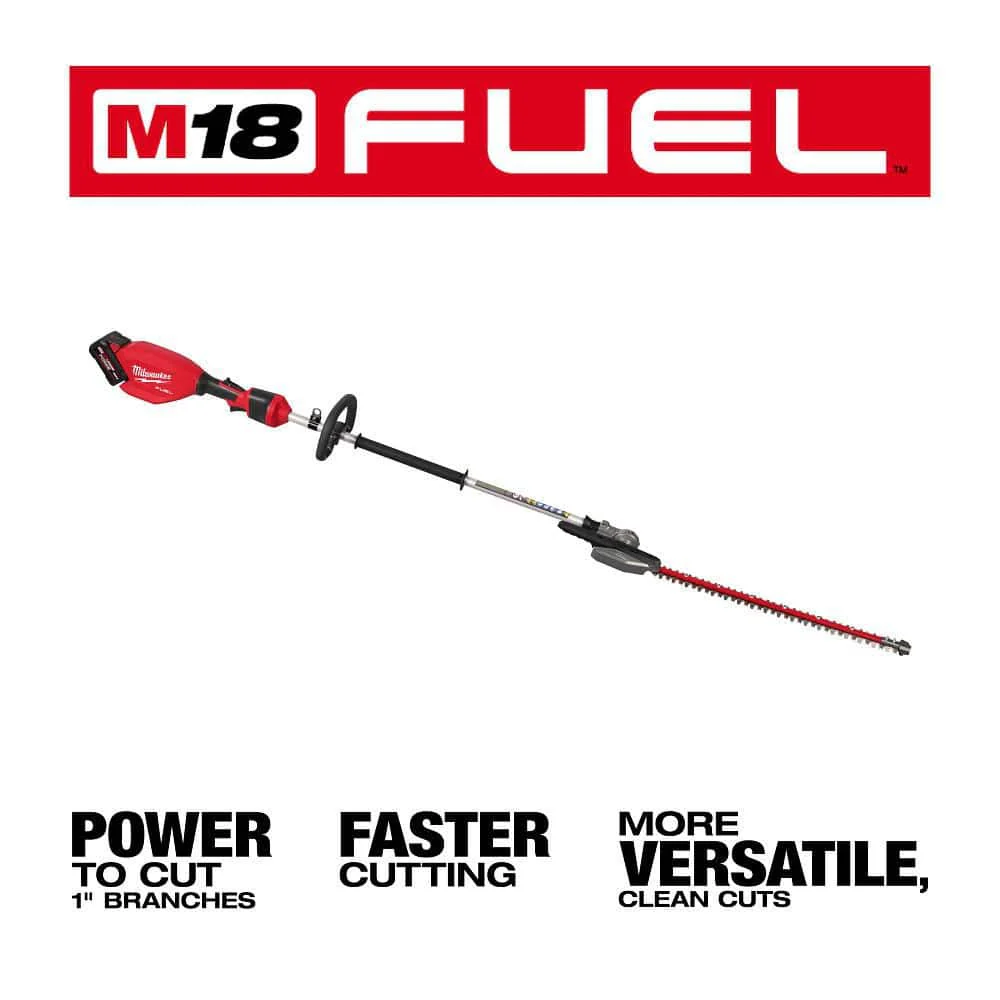 Milwaukee M18 FUEL 18V 24 in. Brushless Cordless Pole Articulating Hedge Trimmer Kit with 8.0 Ah Battery & Rapid Charger - Image 4