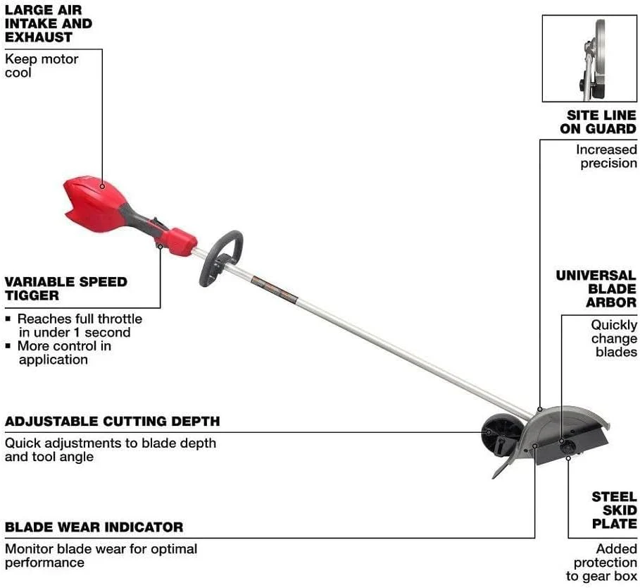 Milwaukee M18 FUEL 18V 8 in. Brushless Cordless Lawn Edger Kit with 12.0 Ah FORGE Battery and Charger - Image 3