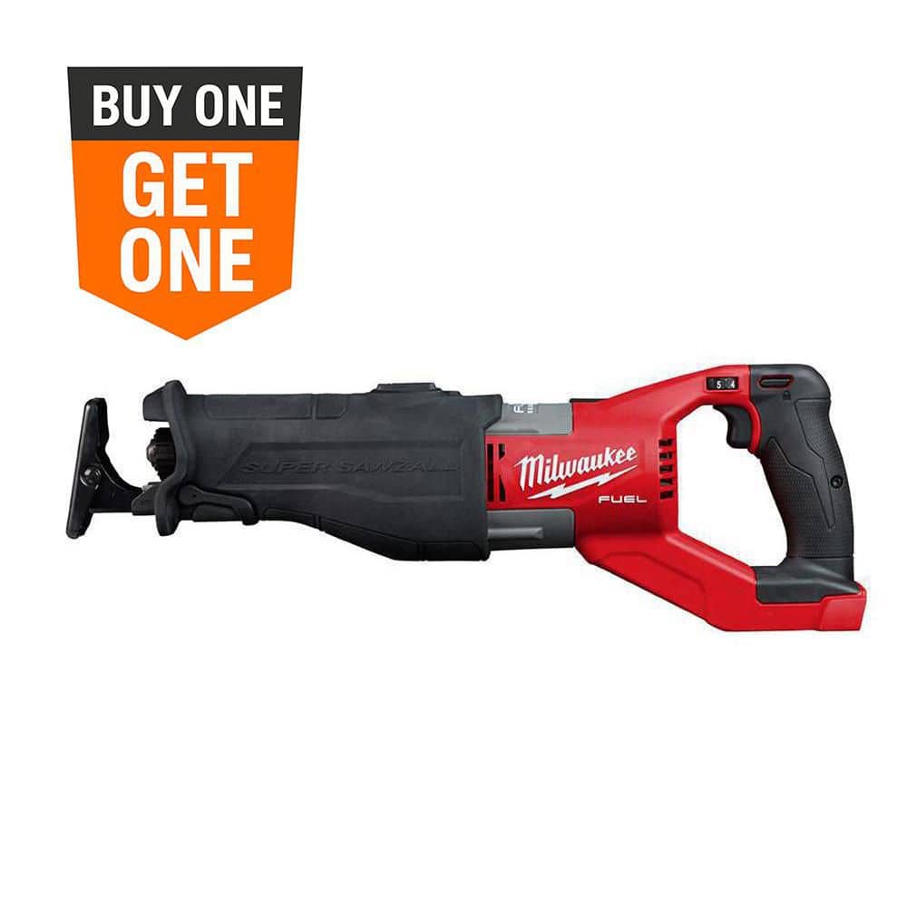 Milwaukee M18 FUEL 18V Brushless Cordless Super SAWZALL Reciprocating Saw, Tool-Only, w/(3) High Output Battery Pack 6.0Ah