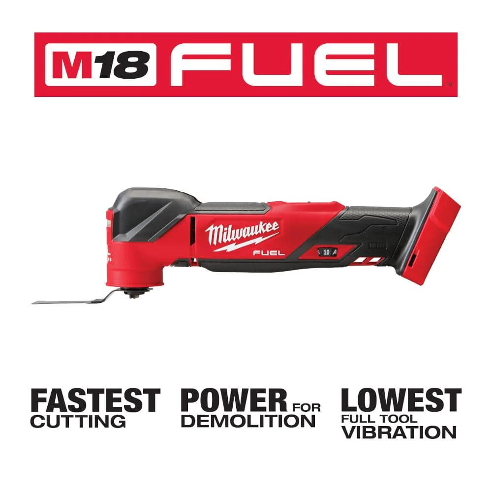 Milwaukee M18 FUEL 18V Lithium-Ion Cordless Brushless Oscillating Multi-Tool with Wet/Dry Shop Vac and (2) High Output 6.0Ah Batteries - Image 5