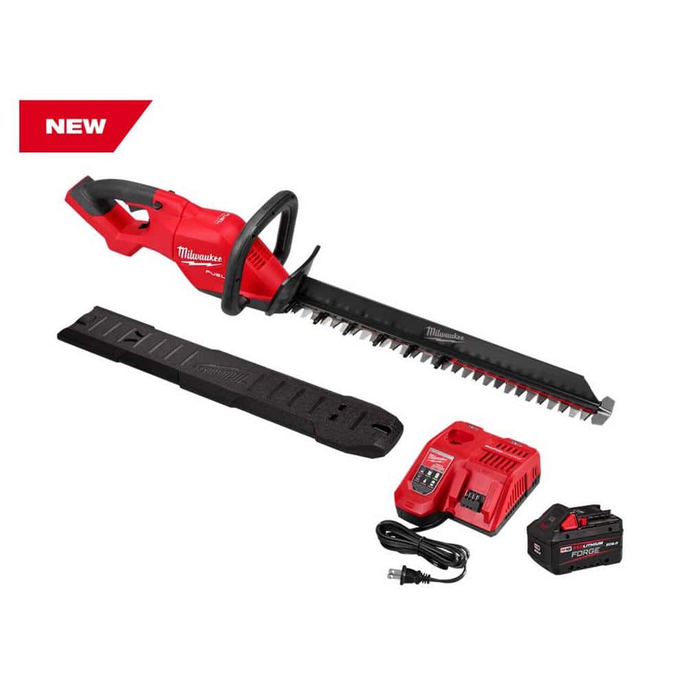 Milwaukee M18 FUEL 24" Cordless Hedge Trimmer Kit with 8.0 Ah FORGE Battery & Rapid Charger, 3033-21