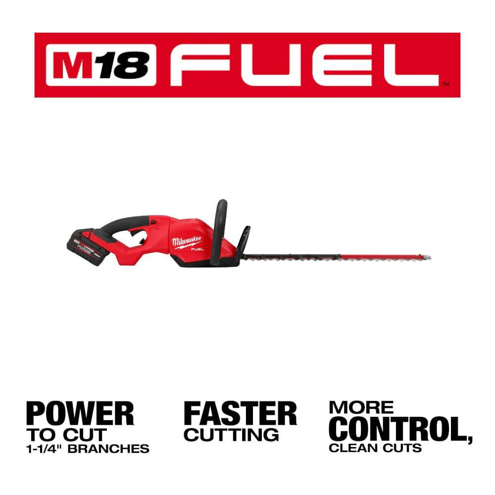 Milwaukee M18 FUEL 30" Cordless Hedge Trimmer Kit with 8.0 Ah Battery and Charger - Image 4