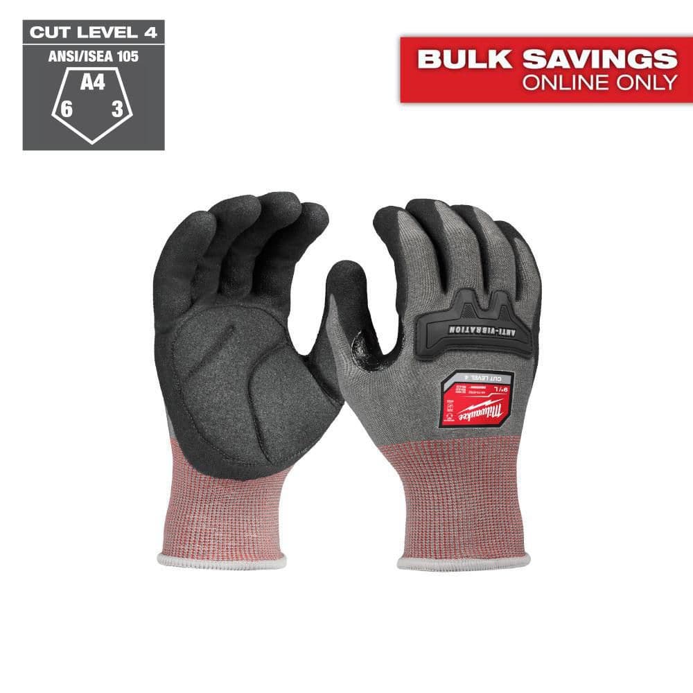 Milwaukee Medium Anti-Vibration Cut Level 4 High Dexterity Nitrile Dipped Gloves