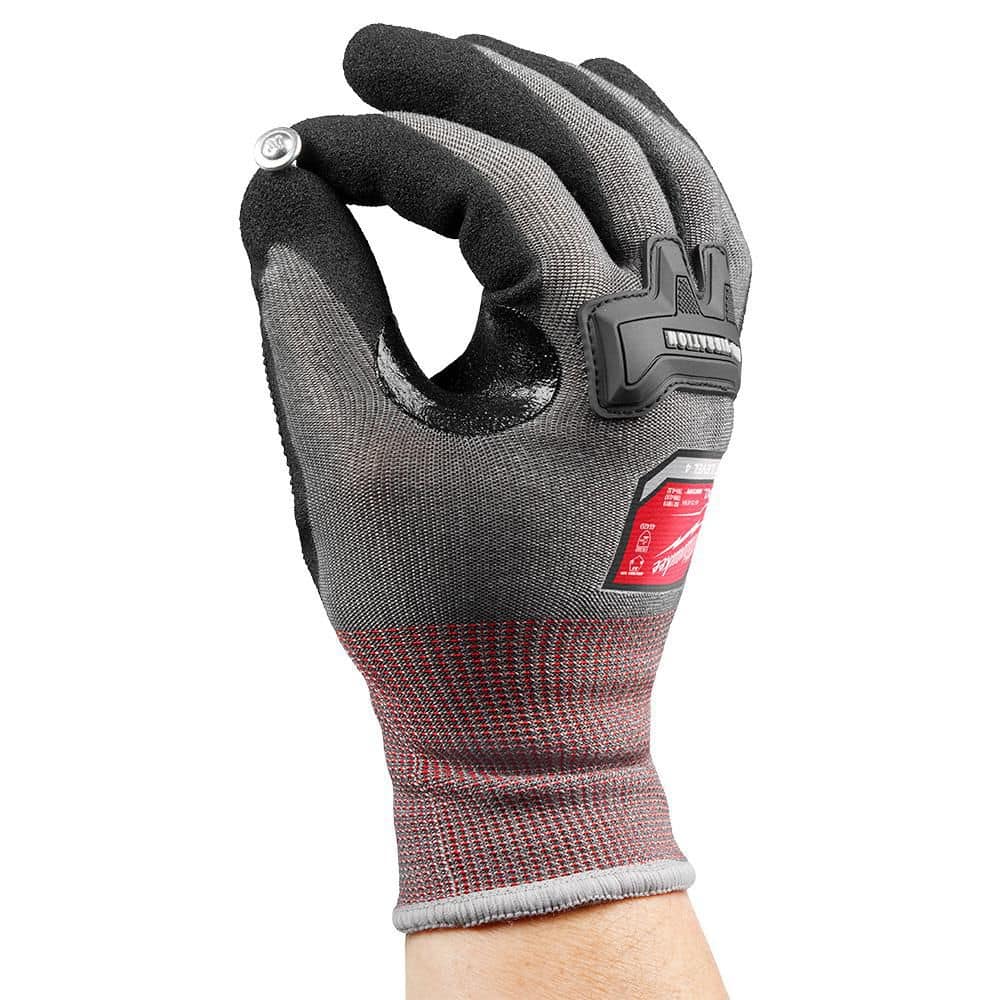 Milwaukee Medium Anti-Vibration Cut Level 4 High Dexterity Nitrile Dipped Gloves - Image 8