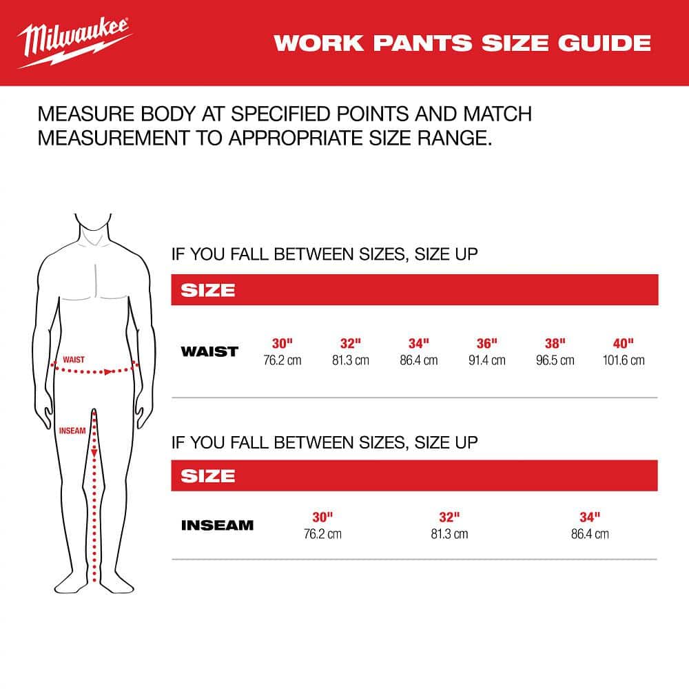 Milwaukee Men's 34x34 Khaki Cotton/Polyester Work Pants with 7 Pockets - Image 7