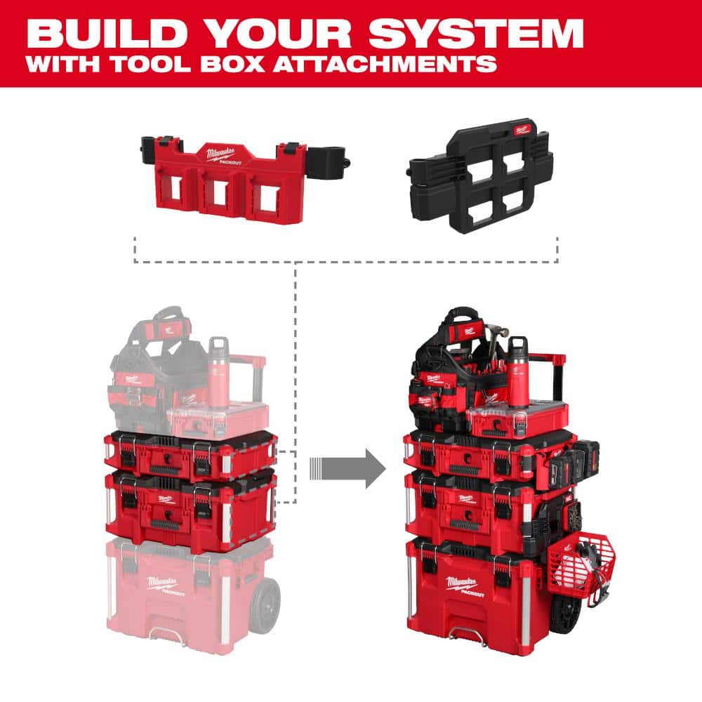 Milwaukee PACKOUT Compact Plate Tool Box Rack Attachment, 16.8 in x 9.6 in x 2.6 in - Image 7