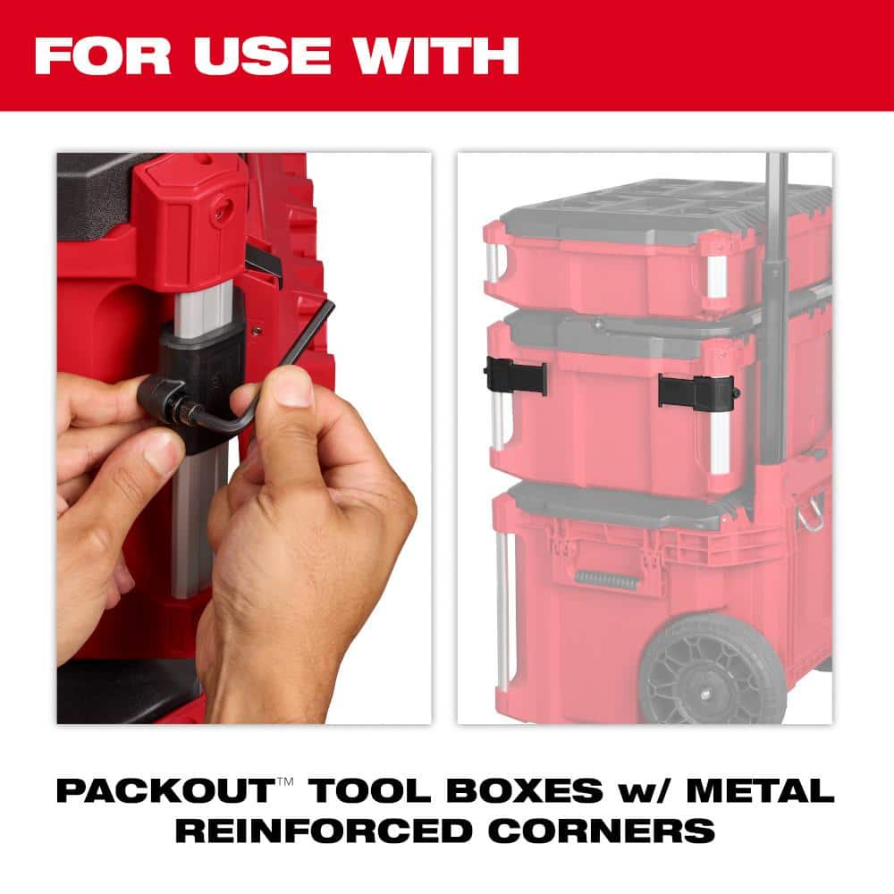 Milwaukee PACKOUT Tool Box Rack Attachment Mount – 25 lb Capacity, Polypropylene (Model 48-22-8601) - Image 6
