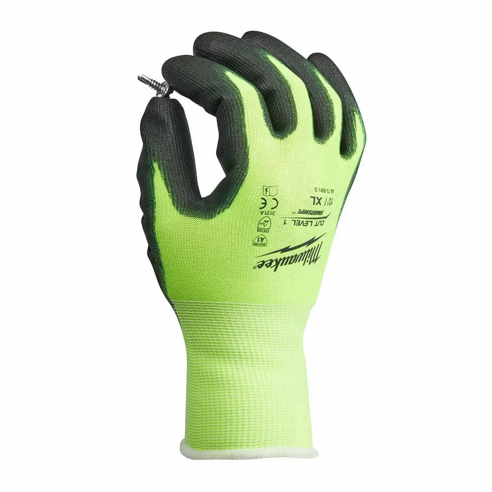 MILWAUKEE Polyurethane Palm Dipped Work Gloves - Small - Image 4