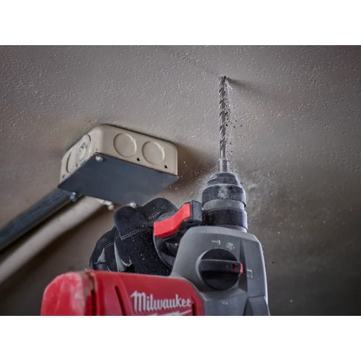 Milwaukee SDS PLUS M2 2-Cutter 3/16 in. x 6 in. Masonry Drill Bit - 5 Pack - Image 3