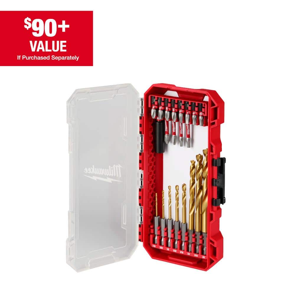 Milwaukee SHOCKWAVE Impact Duty Drill & Drive Set, 21-Piece